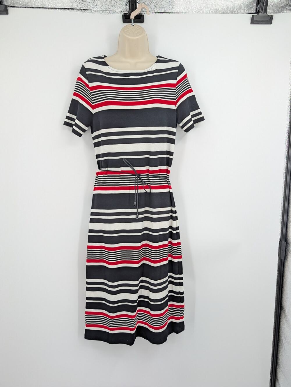 NWT SADE New York Chenin Knit Dress 6 Stripes Nautical Resort Cruise Coastal